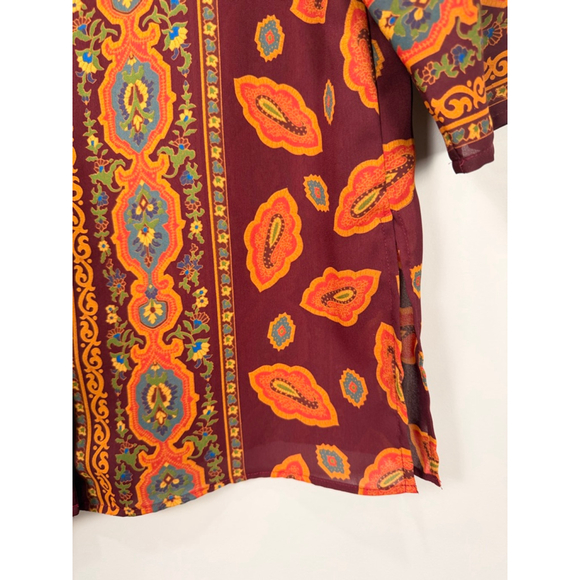 Vintage 90’s Victoria's Secret Collection Lounge Set Paisley M - Picture 4 of 12